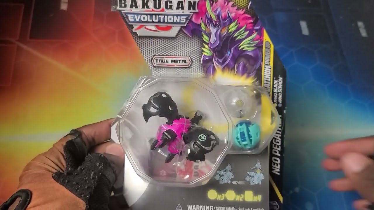 NEW BAKUGAN EVOLUTIONS DARKUS NEW PEGATRIX PLATINUM POWER UP PACK UNBOXING!