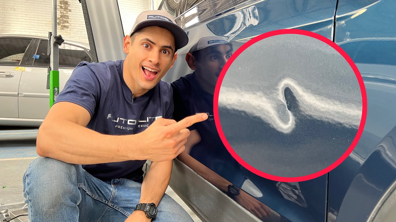 Aprende CÓMO reparar un golpe AGUDO sin pintar | AUTOELITE
