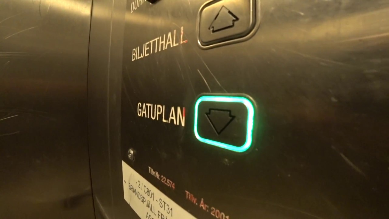 Sweden, Stockholm, Flemingsberg train station, elevator