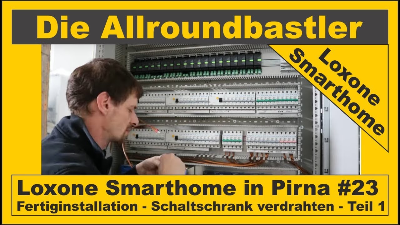 Loxone Smarthome - Fertiginstallation in Pirna #23 - Schaltschrank verdrahten Teil 1