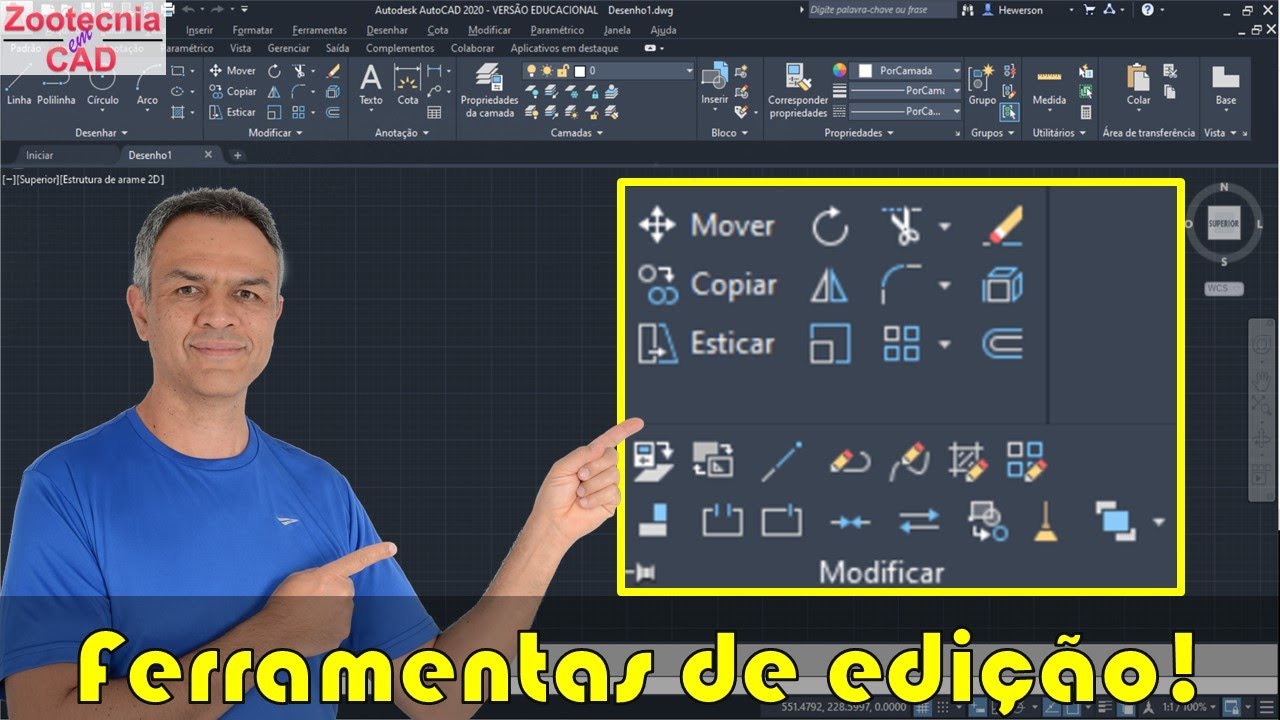 AutoCAD2020 - Ferramentas de edição