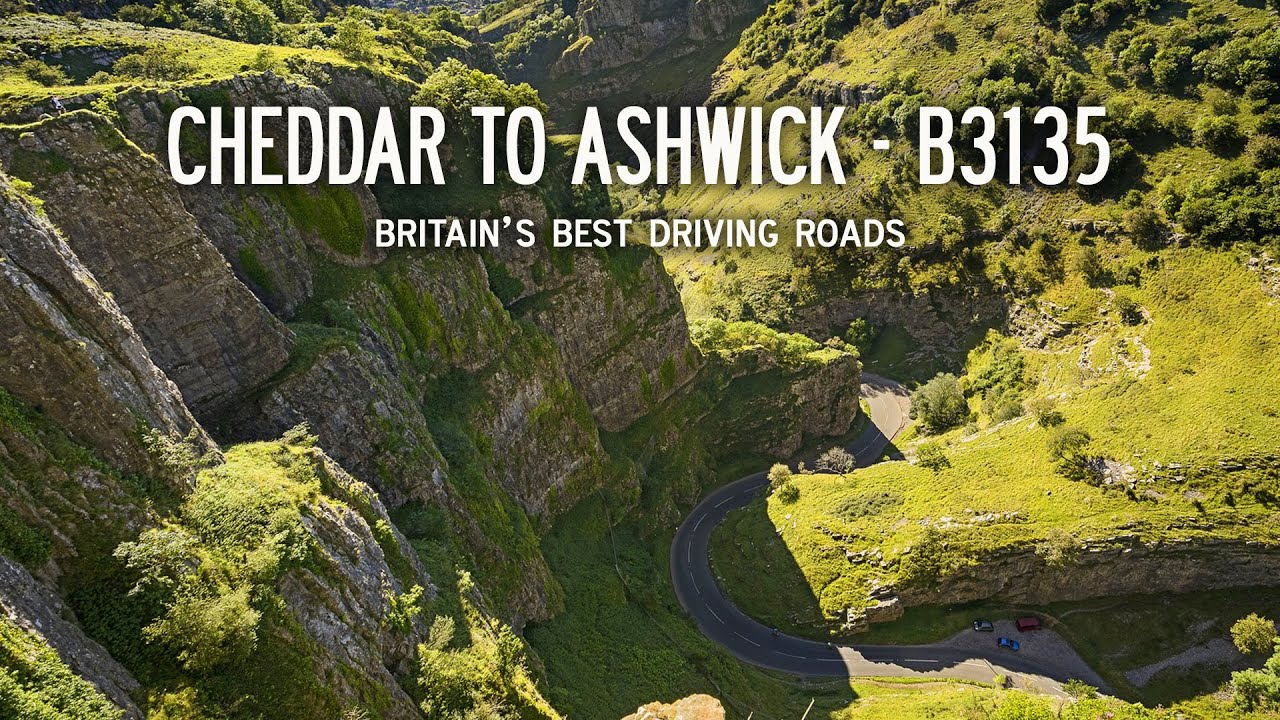 B3135 - CHEDDAR TO ASHWICK - Britain's  Best Driving Roads // We Drive Through Cheddar Gorge!