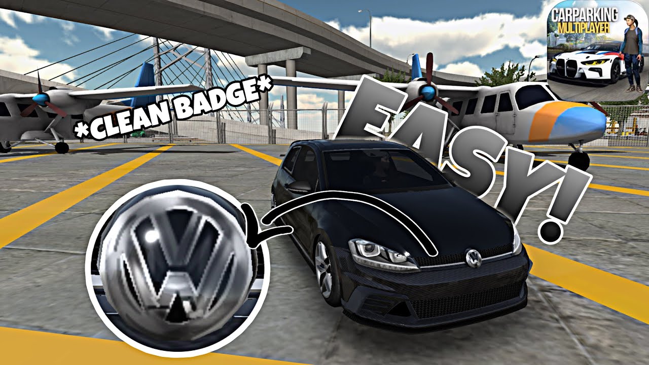 How To Make REALISTIC VW Badge EASY car parking multiplayer