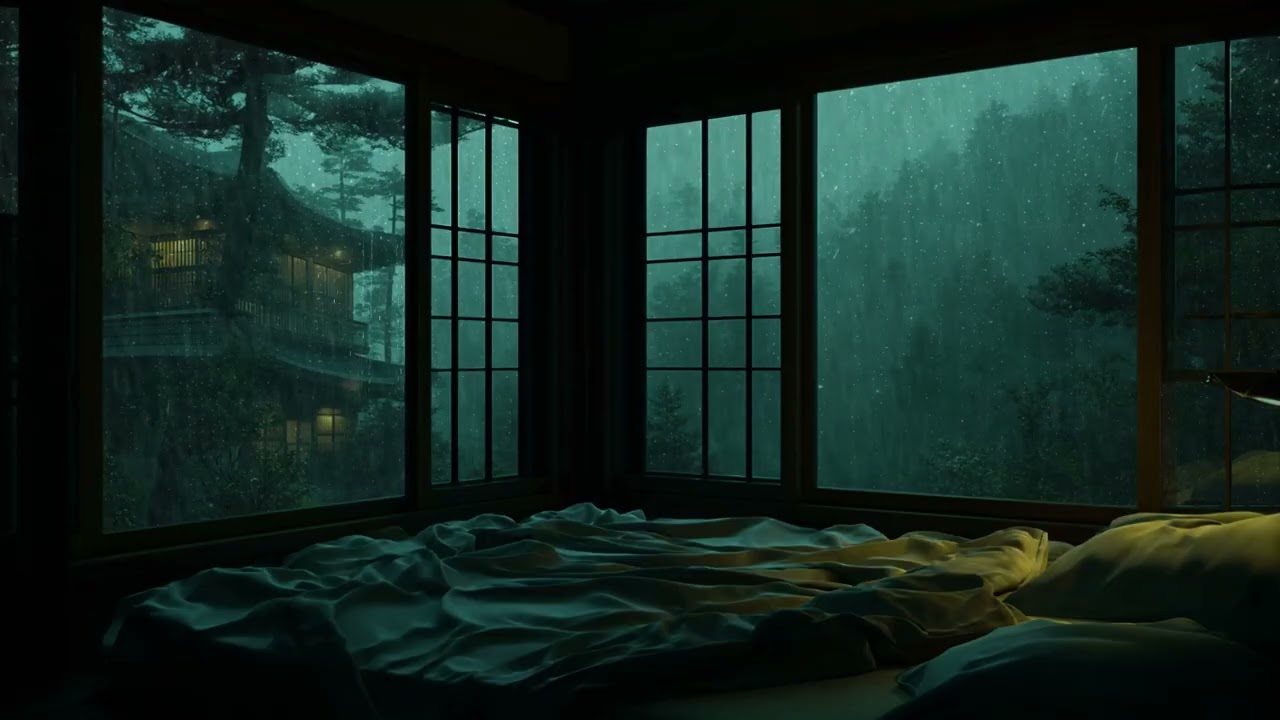 2 Hours Rain Sounds for Sleeping 🌧 Peaceful Rain Ambience at Night (No Ads)