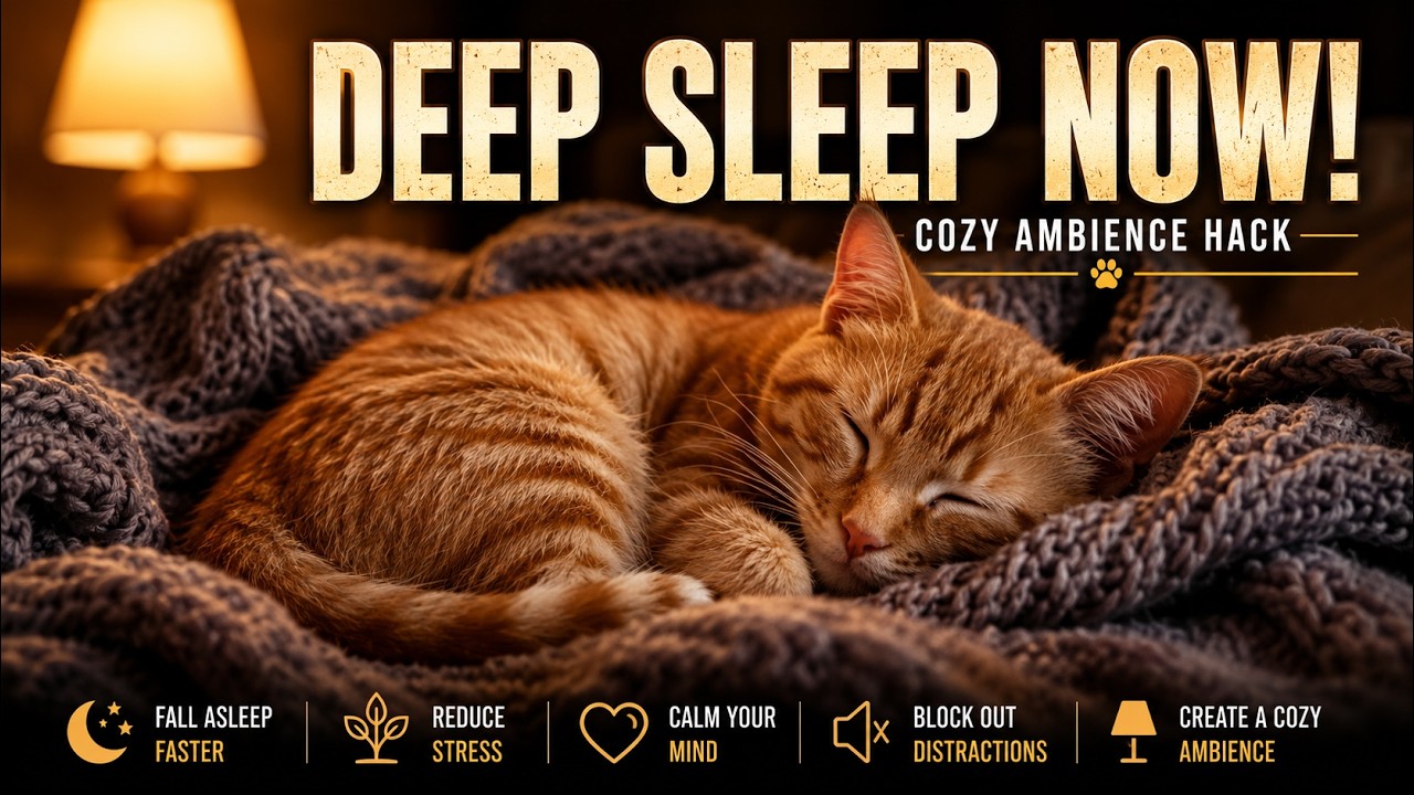 Healing cat purring🐾 3 hours of relaxing sounds to relieve stress