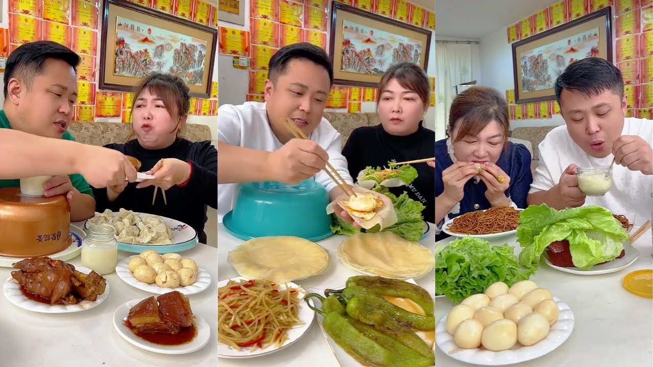 couple food funny eating