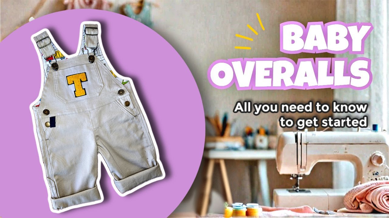 Sewing the cutest Baby Dungarees ever! With Step-by-Step Tutorials