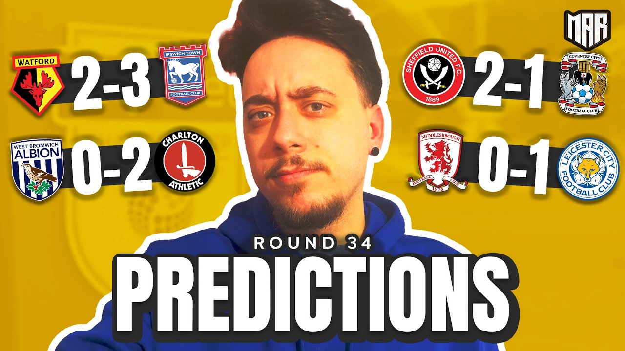 THE END FOR ERIC RAMSAY? | Championship Predictions - Round 34