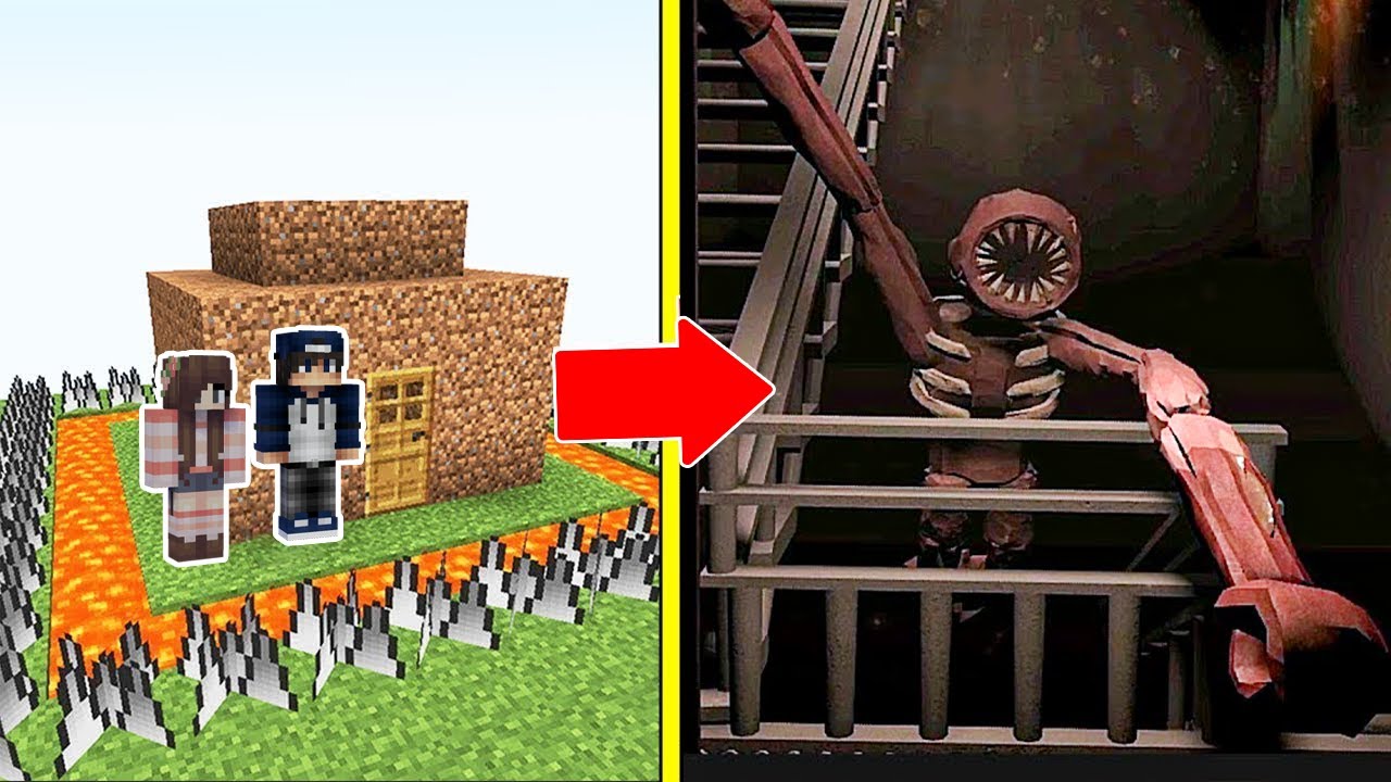Figure Roblox Doors Tấn Công Nhà Được Bảo Vệ Bởi bqThanh và Ốc Trong Minecraft