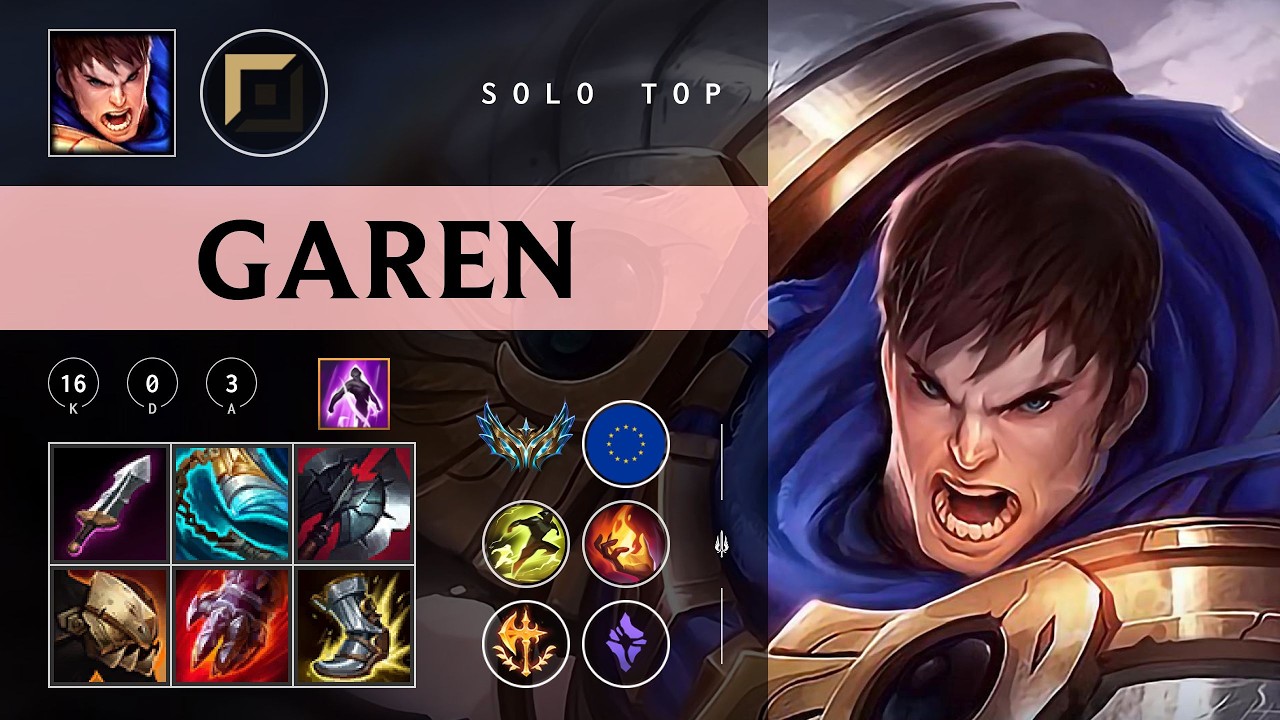 Garen Top vs Rammus - EUW Challenger Patch 26.05