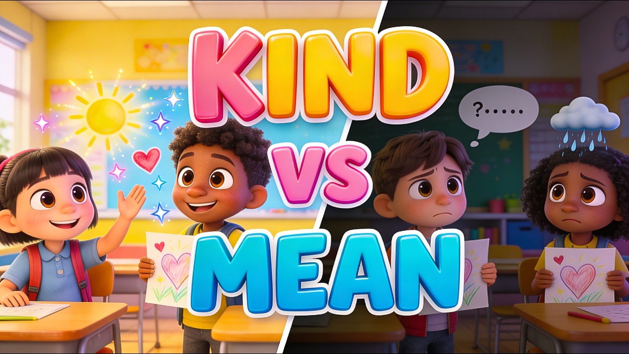 Kind Words vs Mean Words (A Lesson Every Kid Needs to Hear) ⭐ Social Emotional Learning