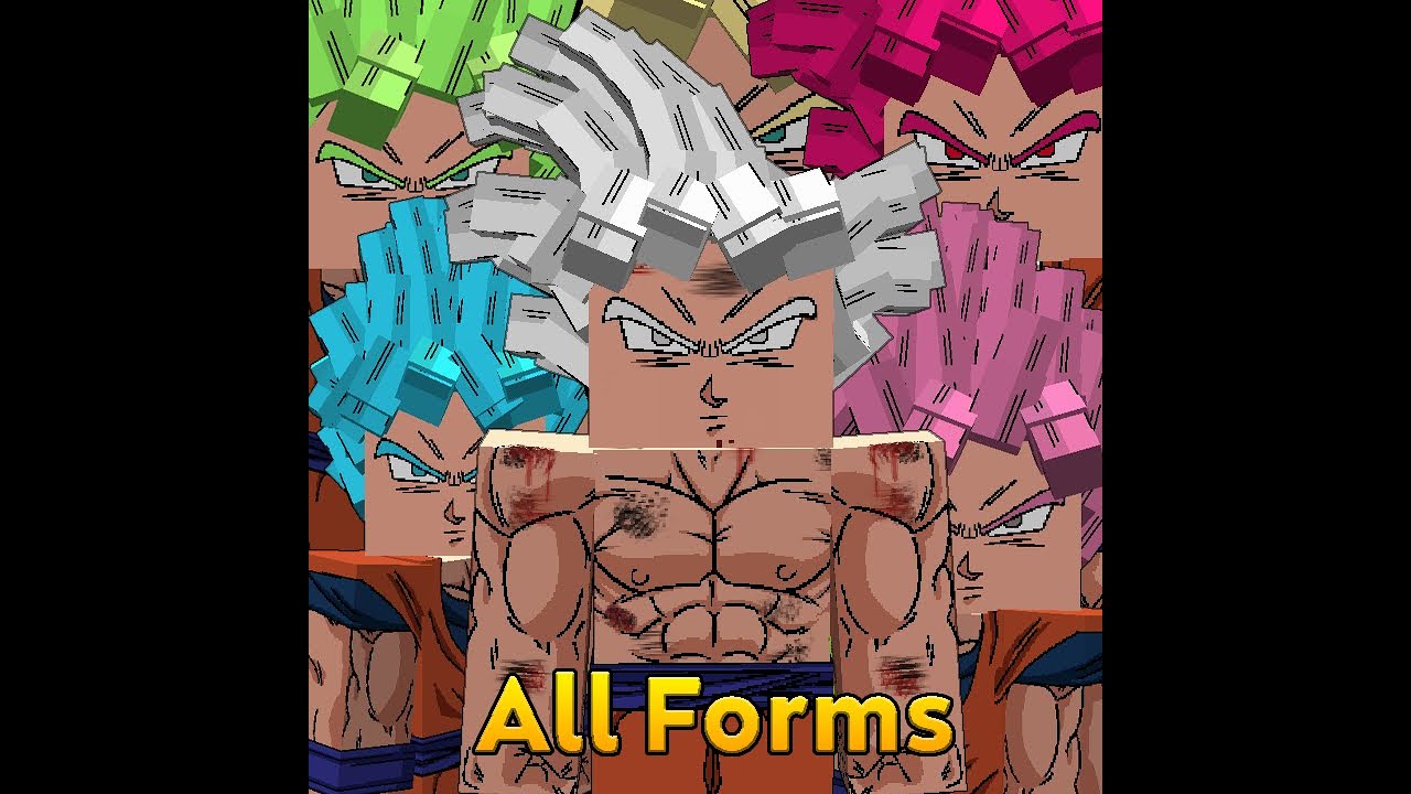 ALL DRAGON BALL FORMS IN MINECRAFT !