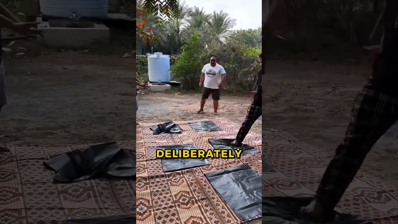 They Tricked Their Friend with a Squid Game Glass Bridge Challenge