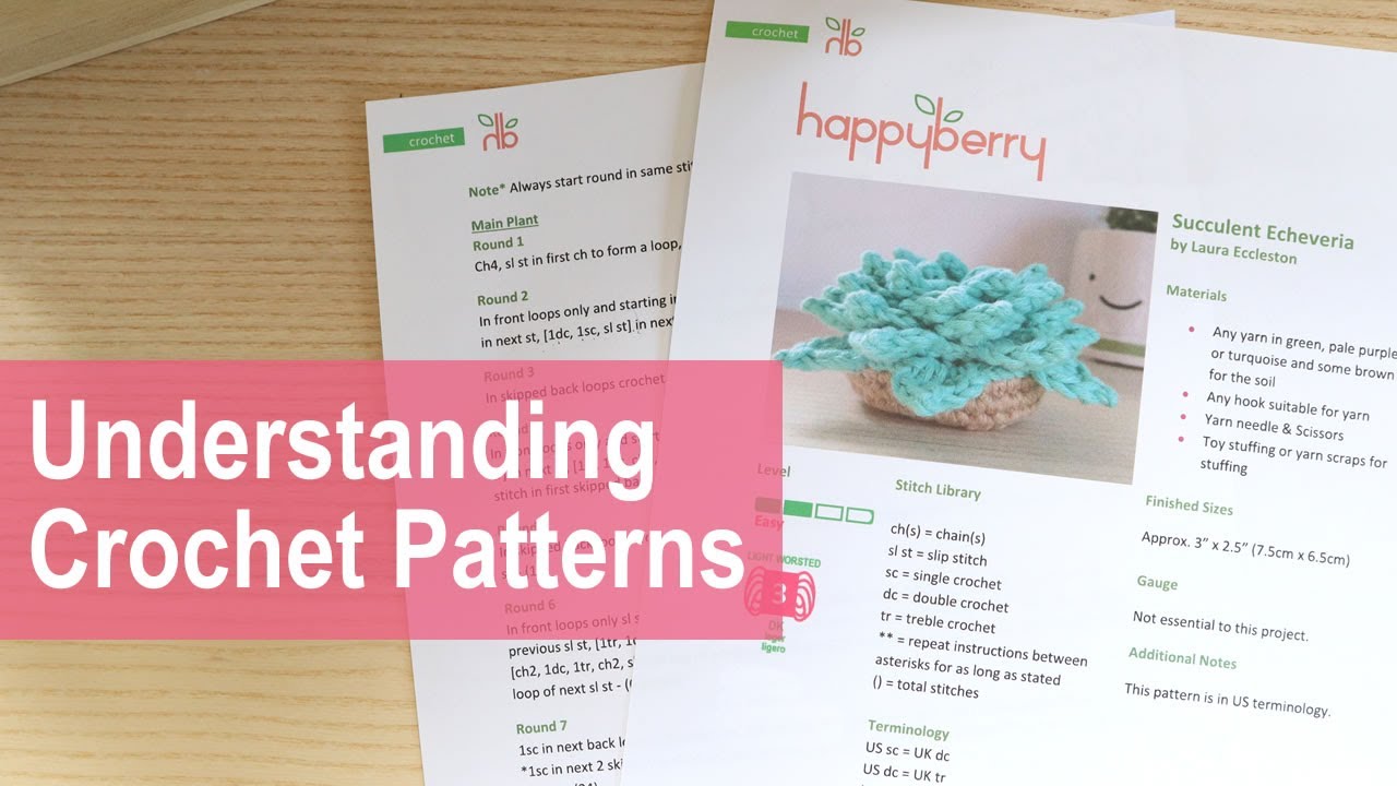 How to read crochet patterns