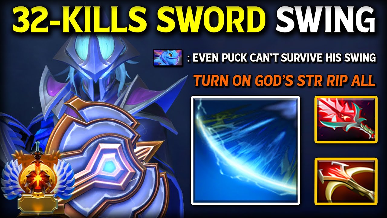 EPIC 32-KILLS SWORD SWING Carry Sven | Daedalus + Bloodthorn Build | CRIT Every Hit 7.39e Dota 2
