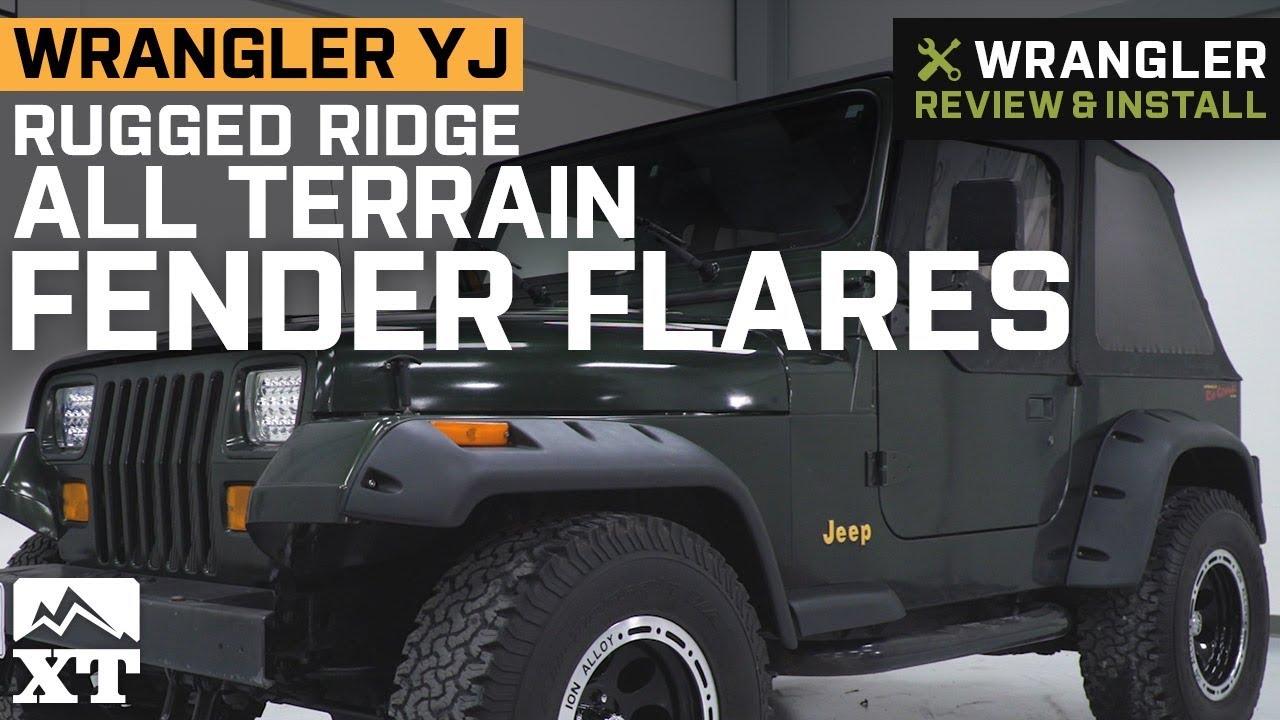 Jeep Wrangler YJ Rugged Ridge All Terrain Fender Flares (1987-1995) Review & Install