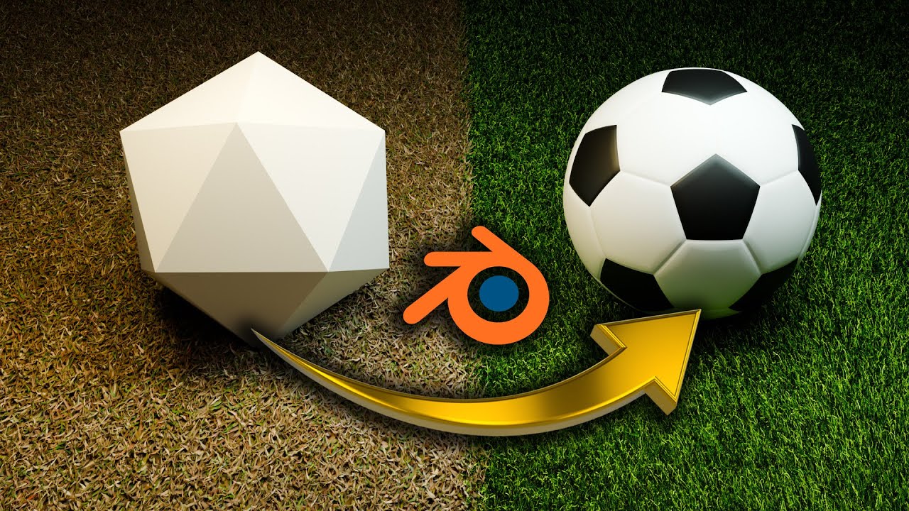 Creating football in Blender