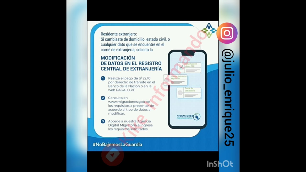 MODIFICACIÓN DE DATOS - CAMBIO DE DOMICILIO