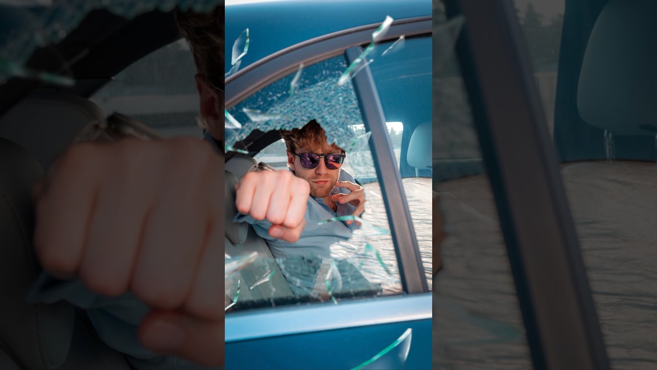 FURTO IN AUTO 😱 Idea per una foto con la macchina rotta 😑 vetro rotto from TikTok 🎵 CAPPATO