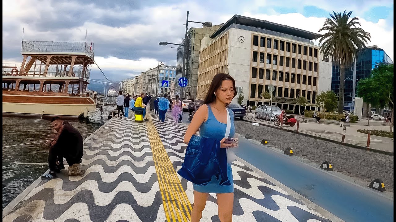 Izmir City Center Konak 2022  October Walking Tour | 4K UHD 60fps