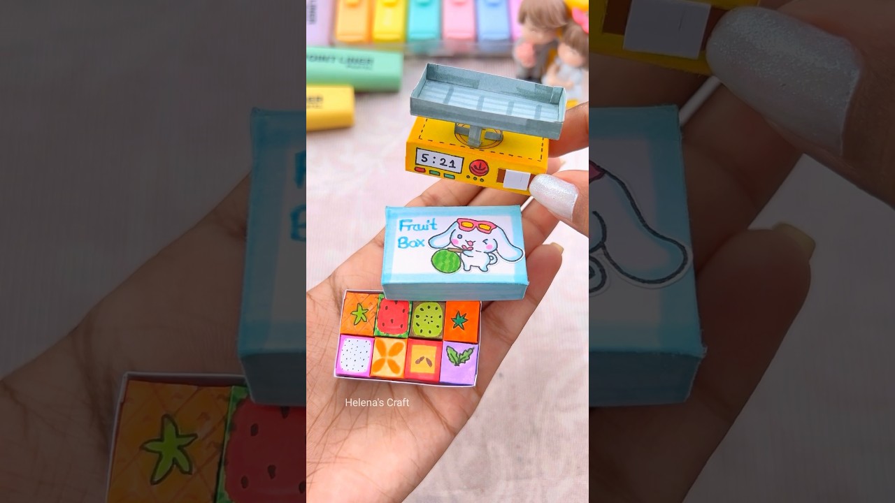 DIY miniature craft #shorts #youtubeshorts #miniatureart #miniaturecrafts #miniature