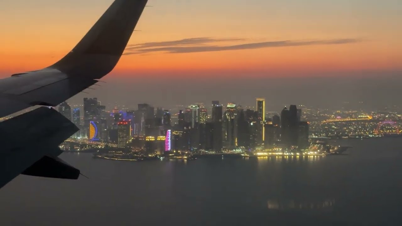 Traveling from Dammam to Doha by Qatar Airways | Flights Takeoff and Landing Video