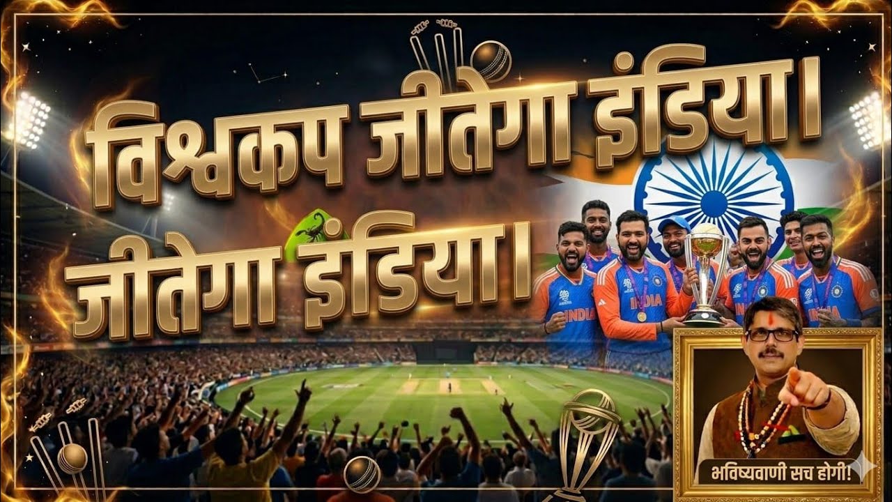 विश्वकप जीतेगा इंडिया। भारत विश्वविजेता बनेगा । 