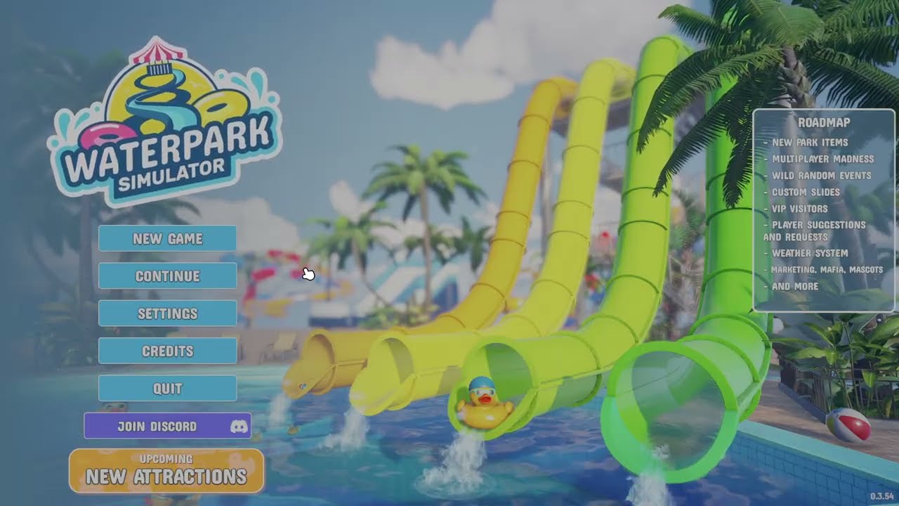 Im a 1 star waterpark!-Trying WATERPARK SIM for the first time!
