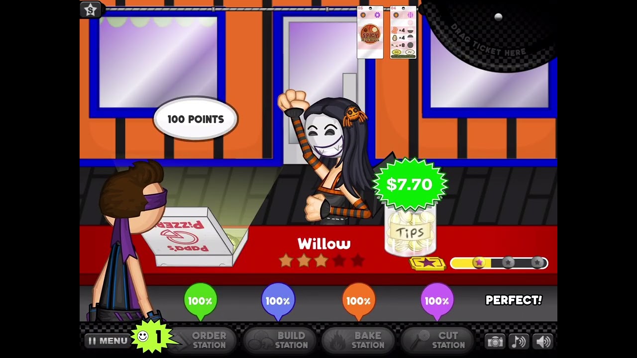 Papa's Pizzeria HD - All Holiday Toppings Unlocked