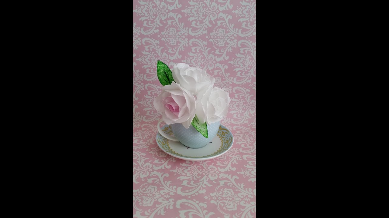 rosas de papel arroz