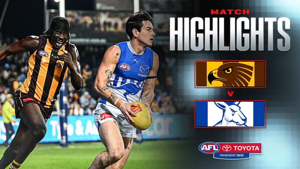 Hawthorn v North Melbourne Highlights | Round 16, 2025 | AFL