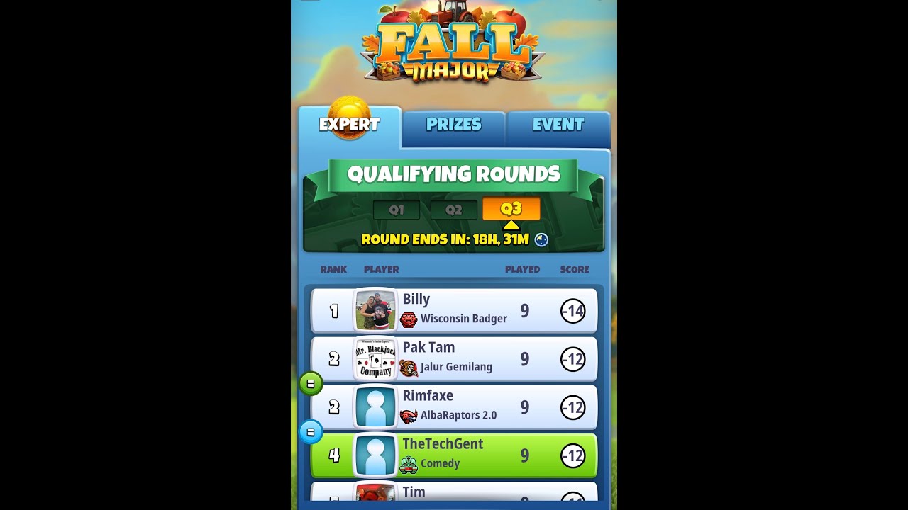 How I Play Golf Clash! FALL Major, EXPERT Q3