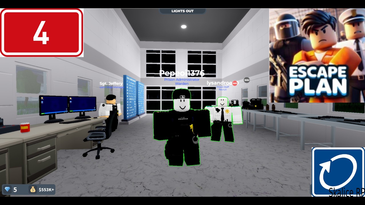 Prison Roleplay: Ecsape Plan Part 4, Zabránění útoku v Block A [PA] Warden