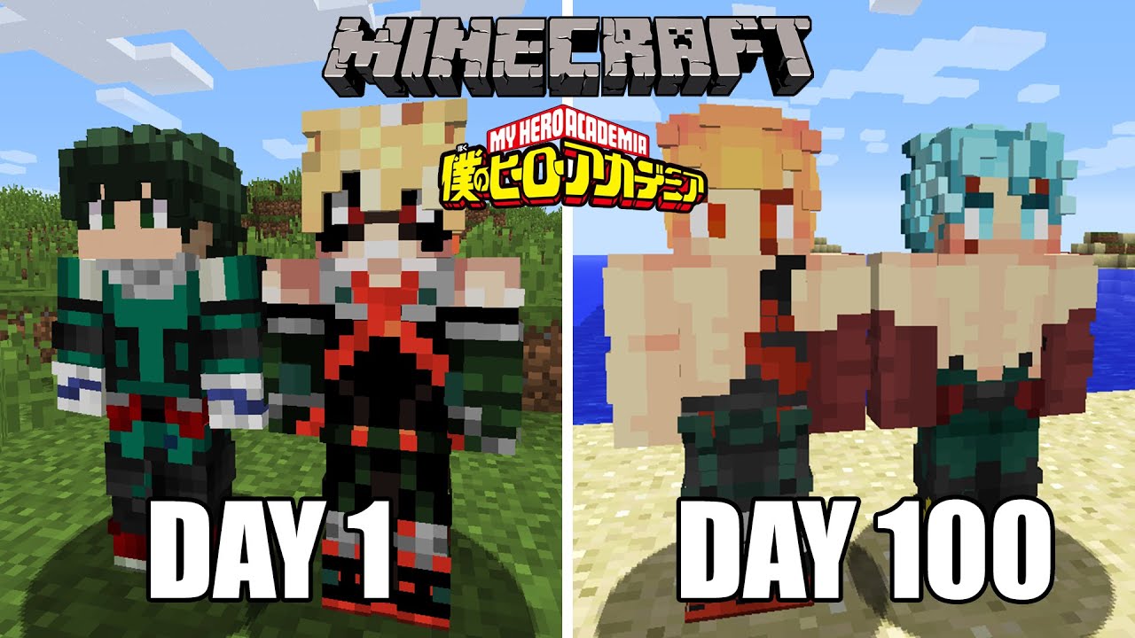 We Survived 100 Days in Minecraft My Hero Academia and this happened...