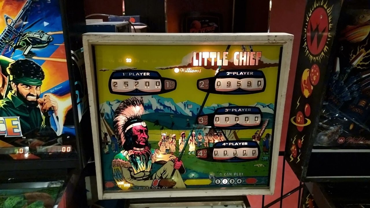Pinball - Little Chief  1975 - Williams - 4K-60fps - Shoot Again e.v. Solingen