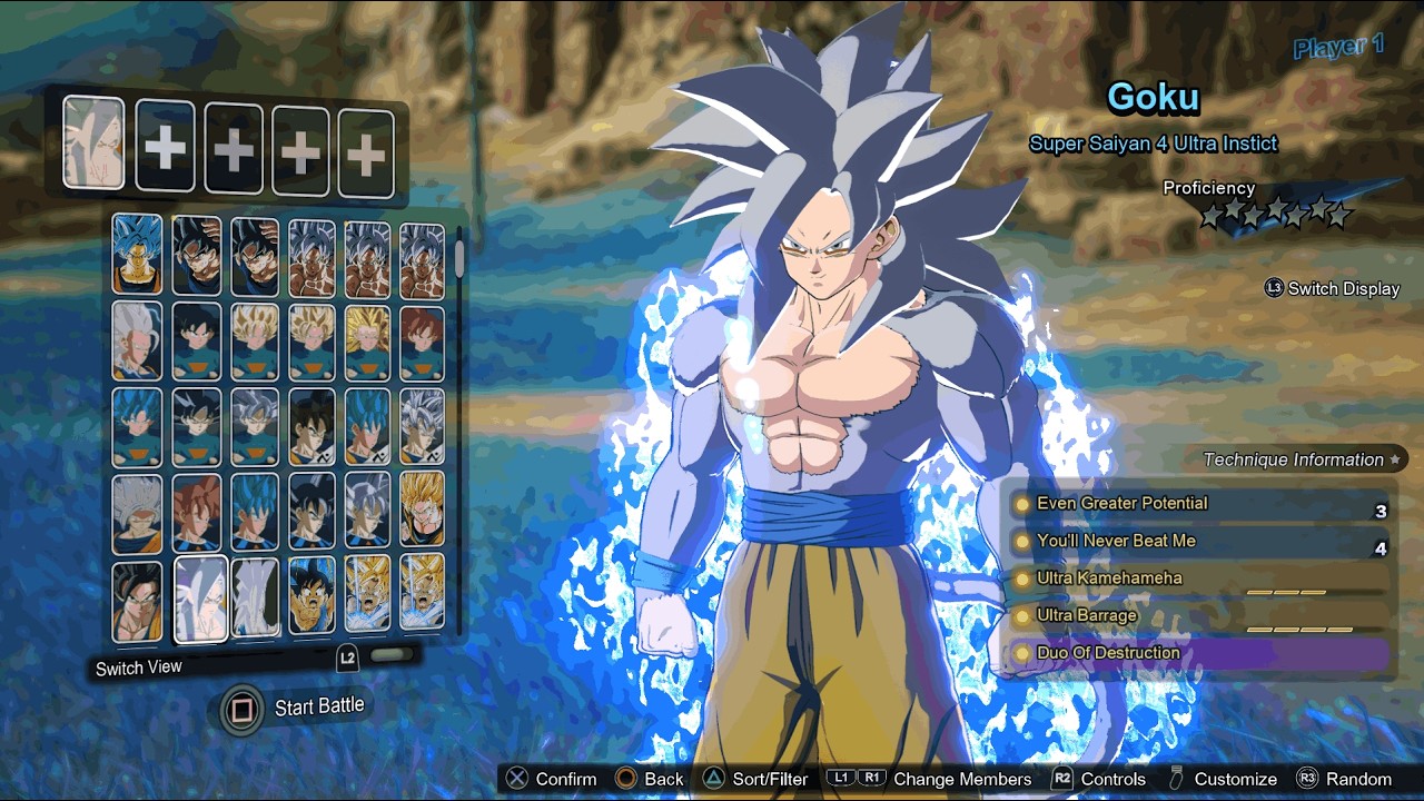 Dragon Ball Sparking Zero - Goku SSJ 4 Ultra Instinct VS Black Frieza