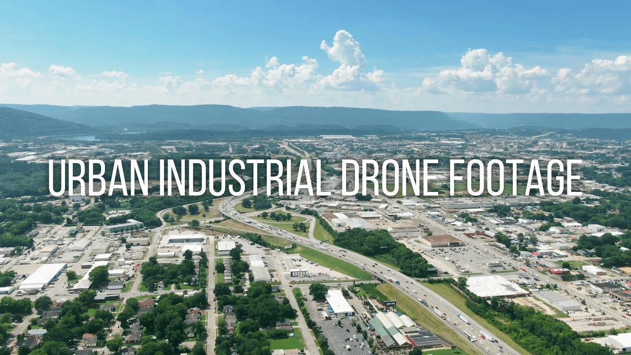 Urban Industrial Drone Footage 4k | FREE STOCK DRONE FOOTAGE