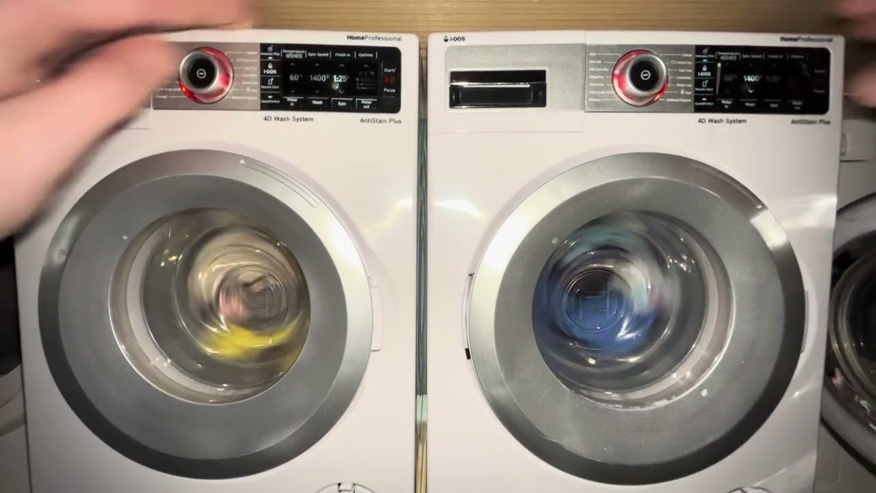 Autismplay + toy laundry - Wash race 47 - Bosch Serie 4 vs Bosch serie 8 4D / Easy Care 30’c