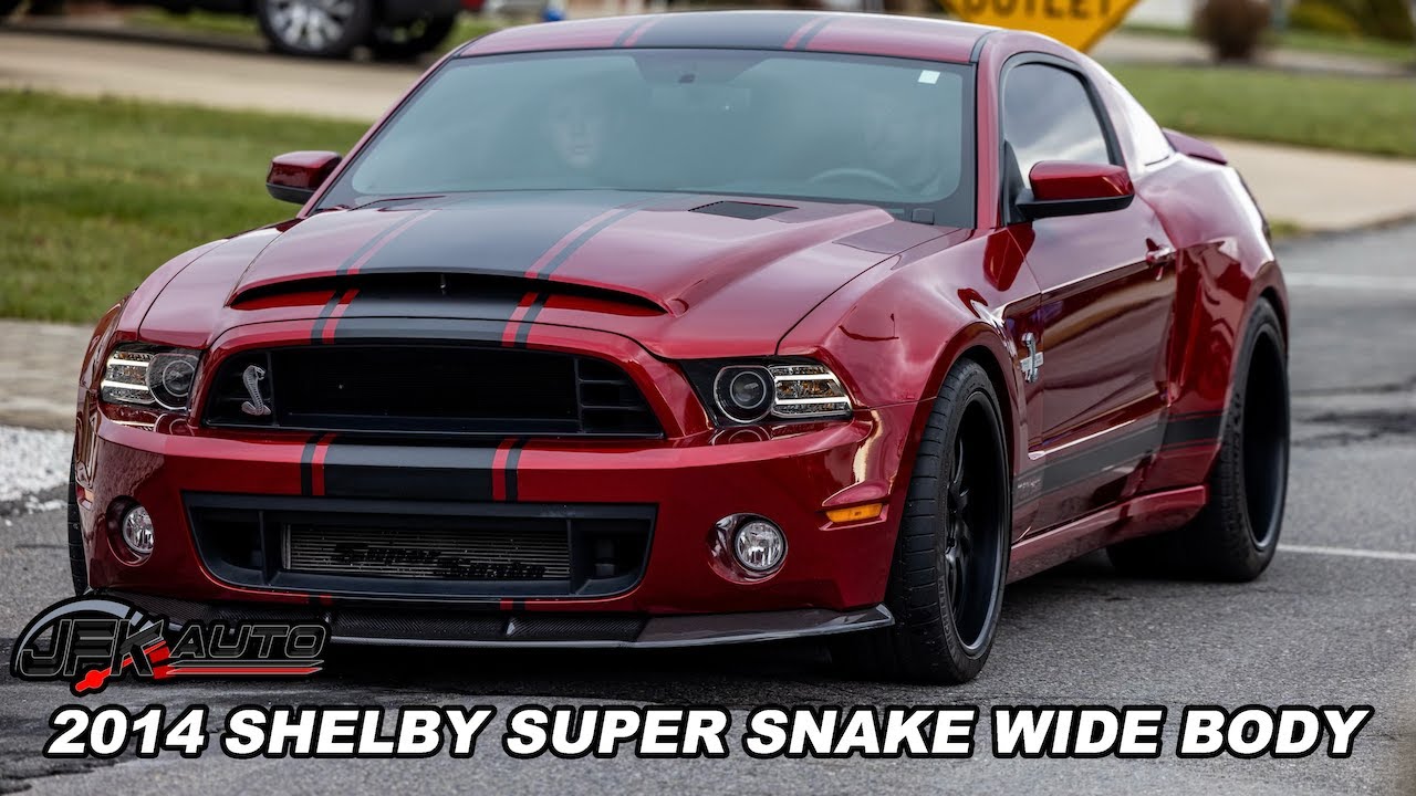 Insane Super Snake! 2014 Shelby GT500 Super Snake Wide Body - JFK Auto
