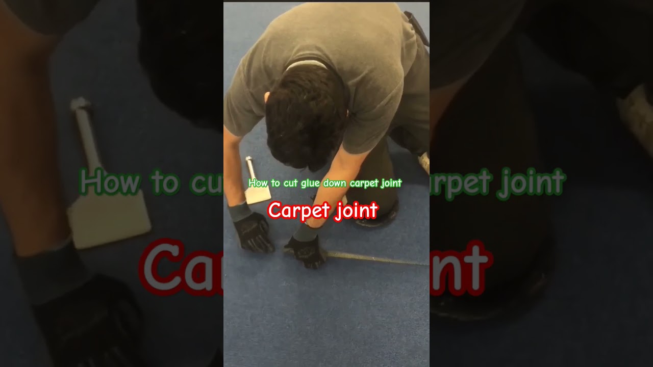Fit & Cut carpet joint . glue down carpet joint / طریق نصب و بریدن فرش کارپت