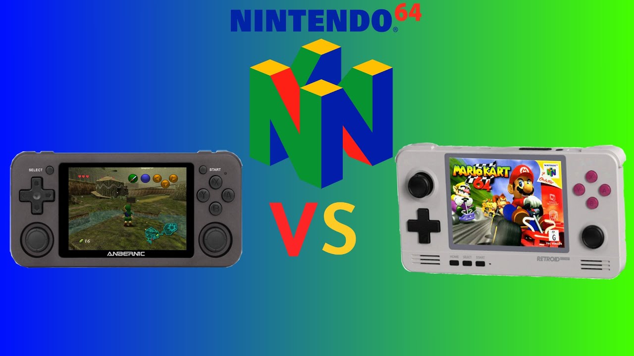 RG351M Nintendo 64 Emulation Test VS Retroid Pocket 2 (Default Settings)