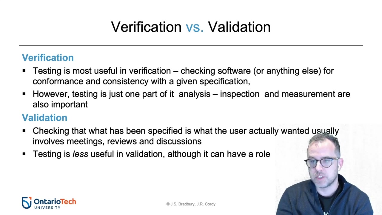 Introduction to Systematic Testing I (CSCI 3060U Lecture 6)