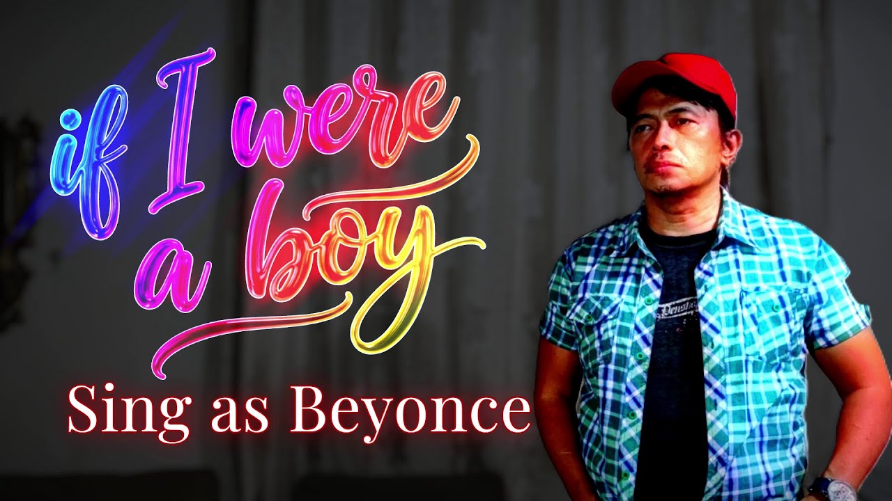 IF I WERE A BOY Beyonce ft R. Kelly duet karaoke with male part only