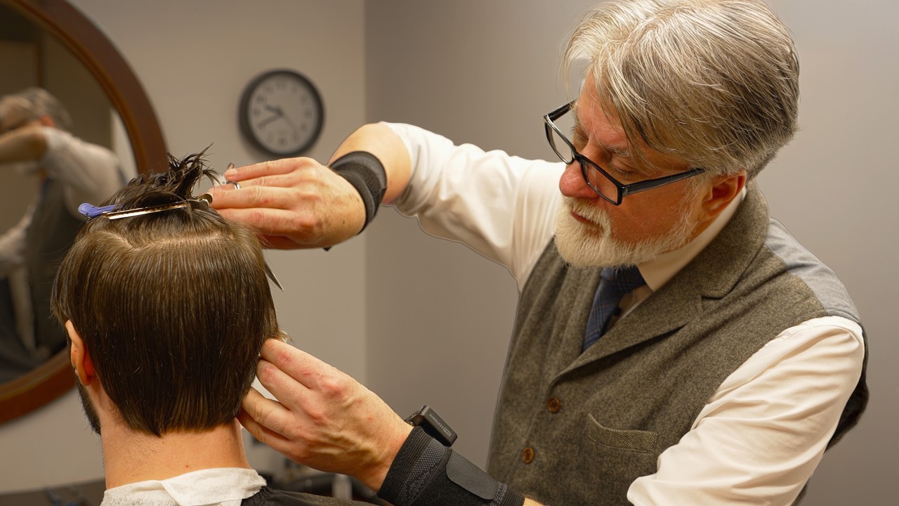 💈(ASMR) Classic Barbering Services to Perfection by Old School Master Barber in Saint Petersburg