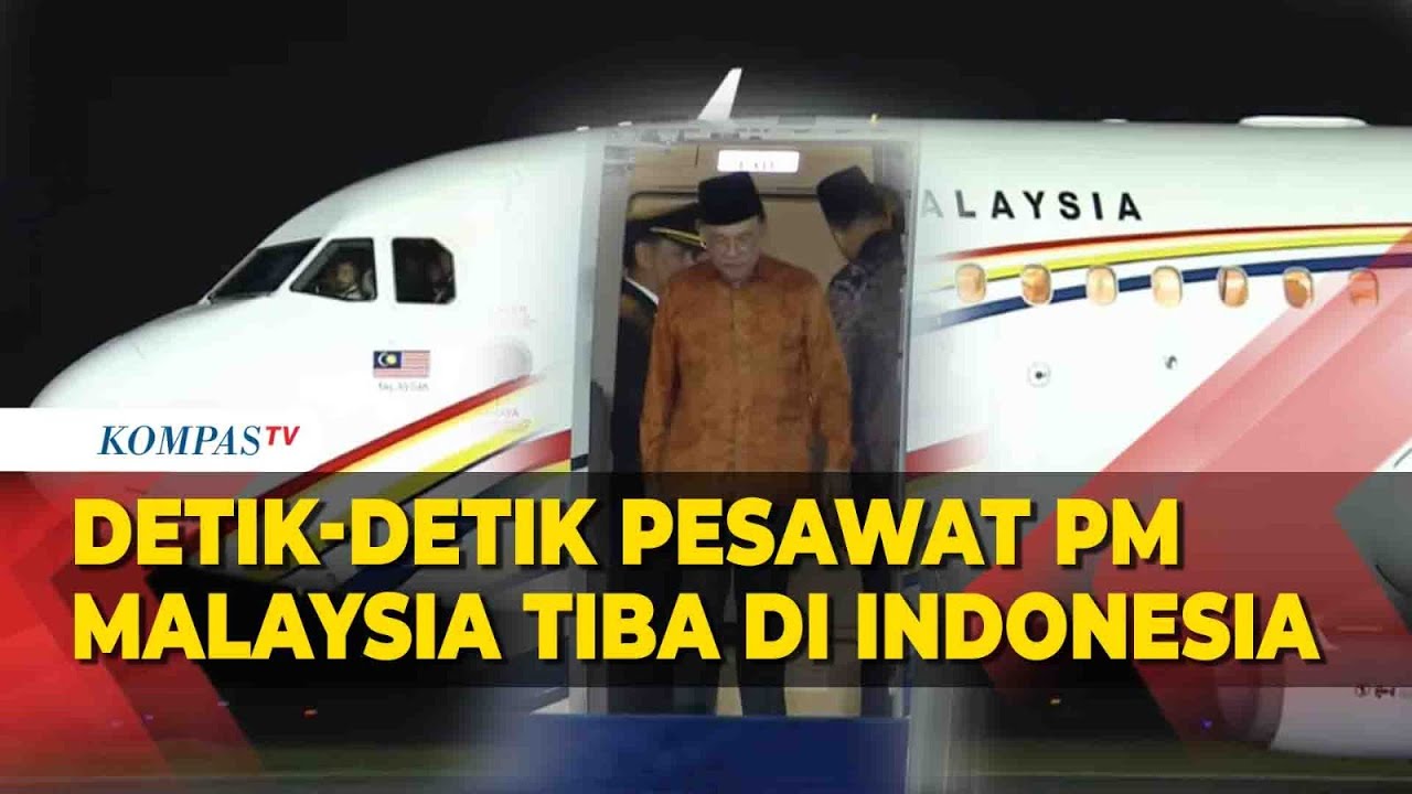 Detik-detik Pesawat PM Malaysia Tiba di Indonesia, Jelang Bertemu Presiden Prabowo