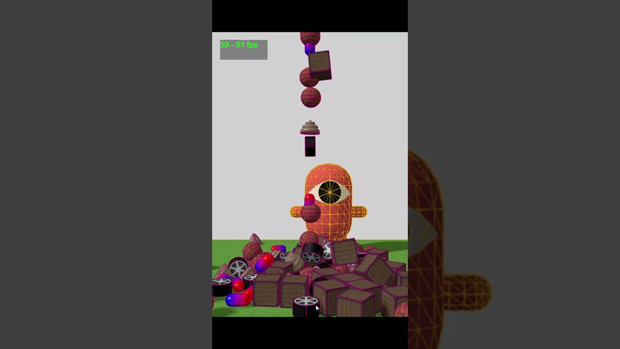 Rapier 3D Physics Engine Performance Test in #JavaScript #gdevelop #3dgamedevelopment #gamedev