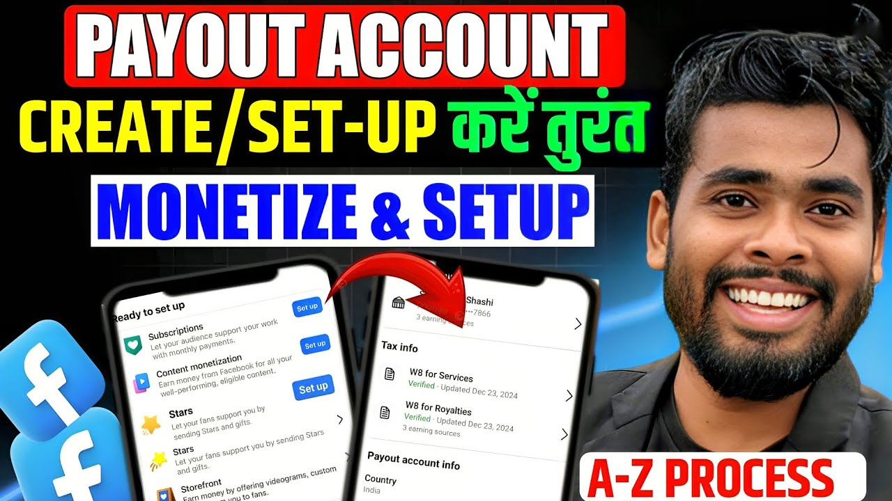 Facebook Monetization Setup | Facebook Payout Account Setup | Facebook Content Monetization Tools