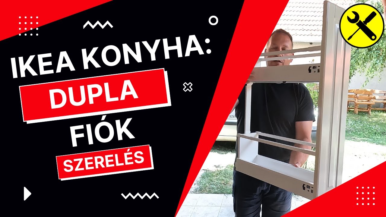 IKEA Maximera kihúzható belső kiegészítő. Dupla fiók, fűszertartó. 703.188.68 vagy 304.170.40