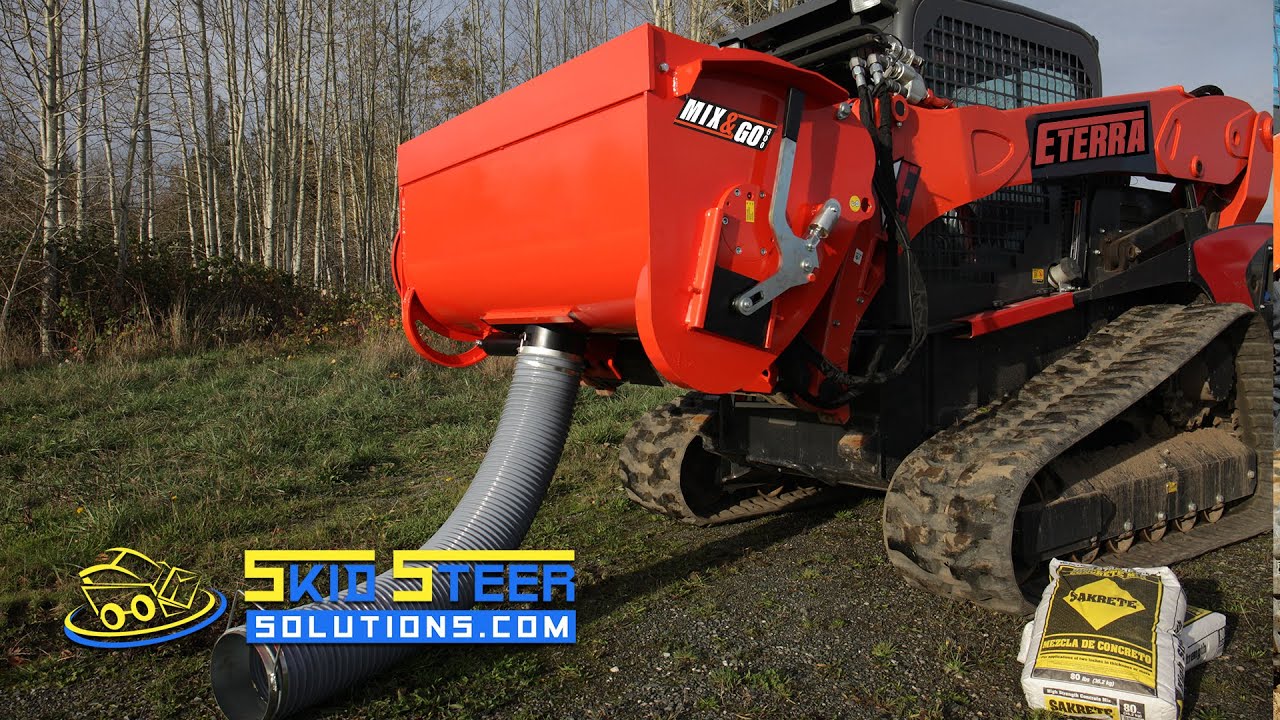 Eterra Skid Steer Concrete Mixer Overview | Skid Steer Solutions
