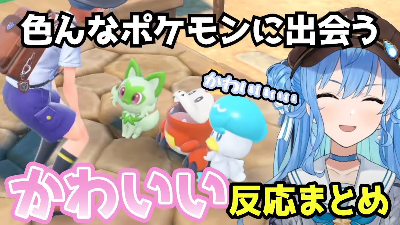 【ポケモンSV】色んなポケモンに出会い、かわいいを連発する星街すいせいがかわいい反応まとめ【ホロライブ/切り抜き/星街すいせい】